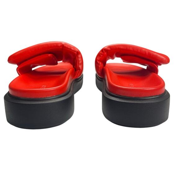 NWOT - D'Amelio Reklis Coral Red Slide Sandals - Picture 4 of 6